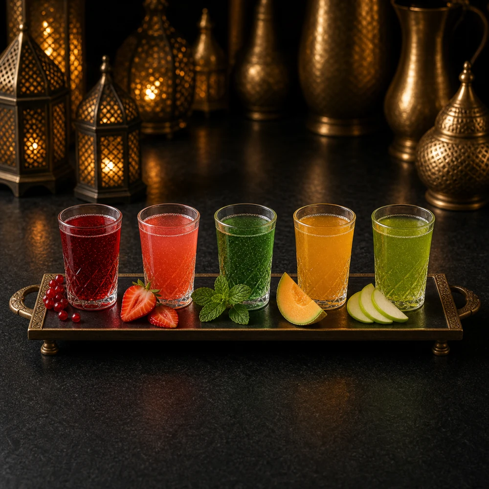 Sirop (grenadine, fraise, menthe, melon, pomme)