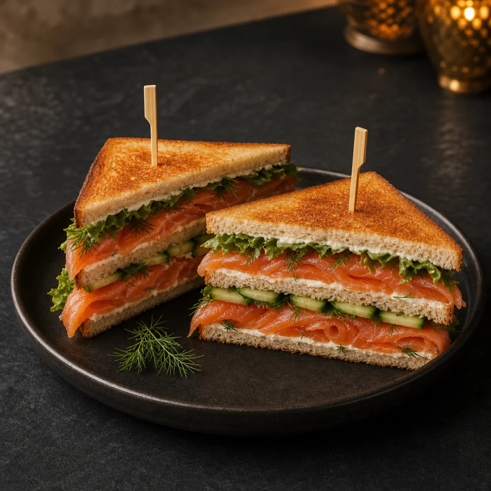 Club sandwich saumon